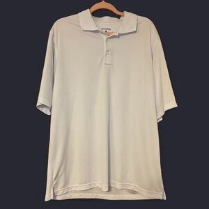 Antigua Large Golf Polo White Mens Reyka Vodka Branded